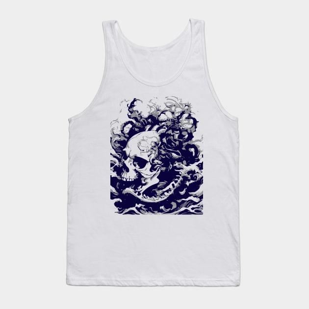 skull octopus Tank Top by lkn